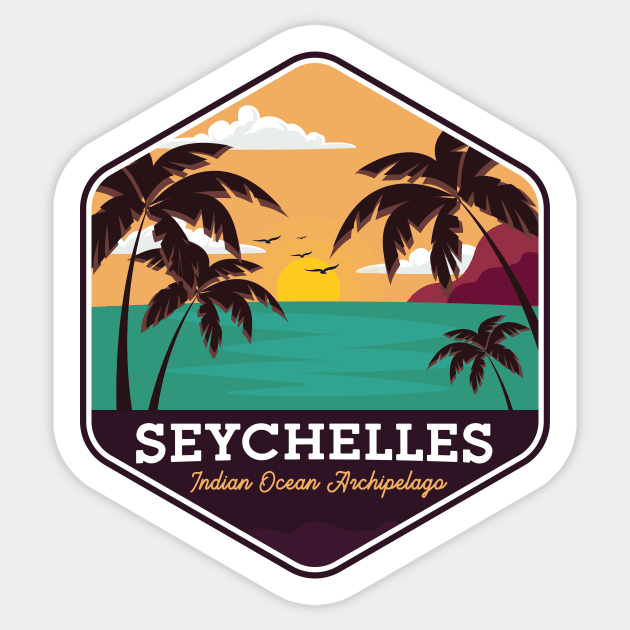 Seychelles Indian Ocean Sticker by Mark Studio